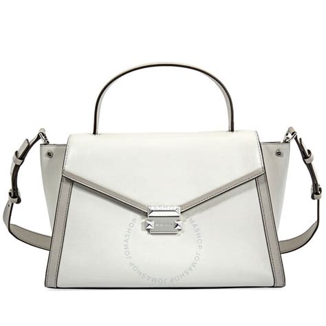 michael kors 30t8sxis3t_095_alumin-prgry|Michael Kors Whitney Large Leather Satchel.